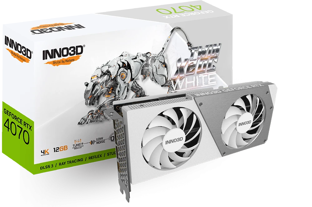 INNO3D GeForce RTX 4070 TWIN X2 OC WHITE